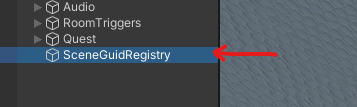 scene guid registry in hierarchy